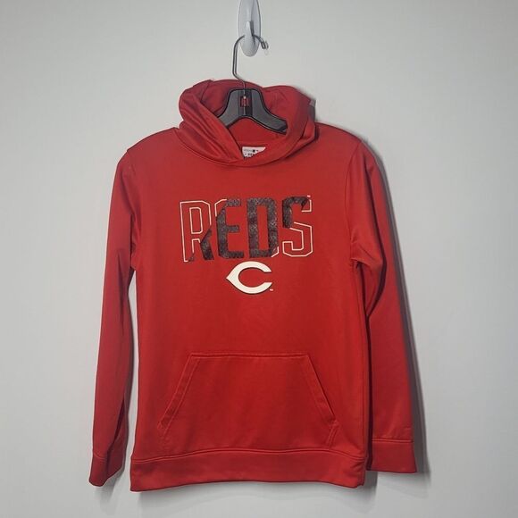 Cincinnati Reds Women's Red & Black Hoodie - Picture 1 of 9